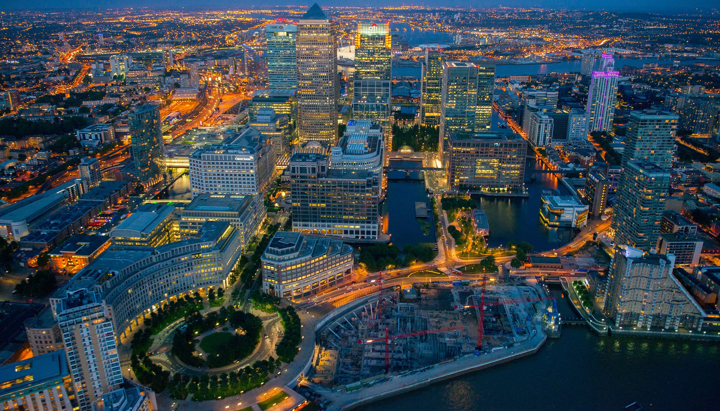 Canary Wharf Financial district